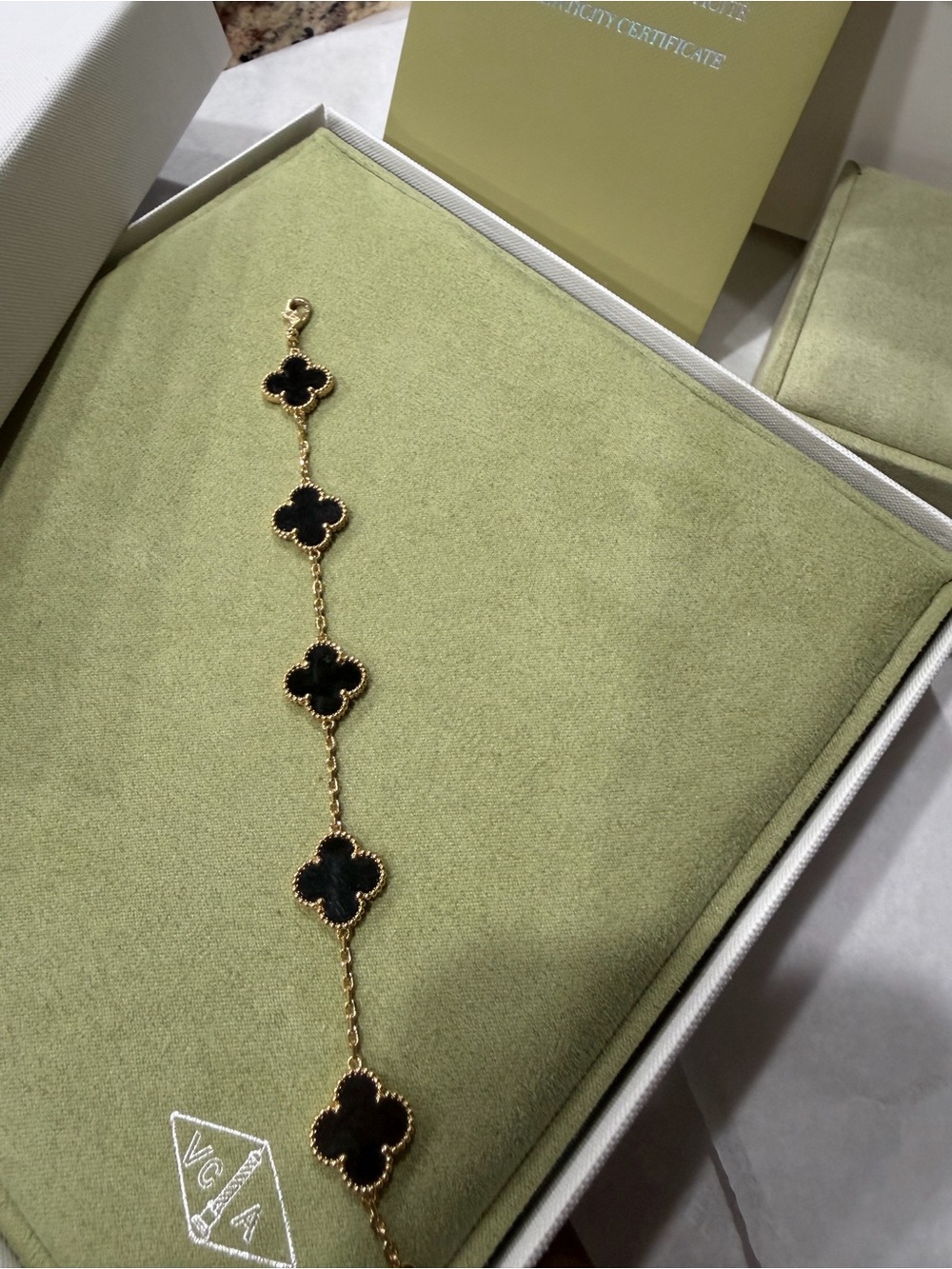 Vintage Gold Clover Bracelet 18k gold $5,100